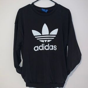 Adidas logo double pocket crewneck